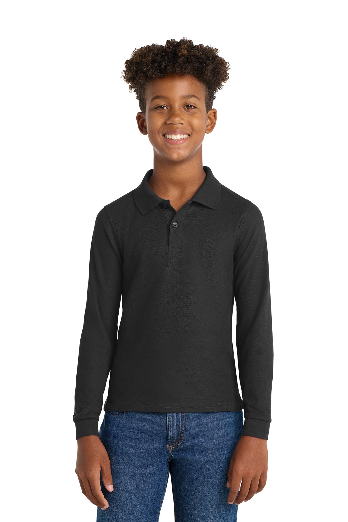 De La Salle Blackfeet School Uniform Youth Long Sleeve Polo
