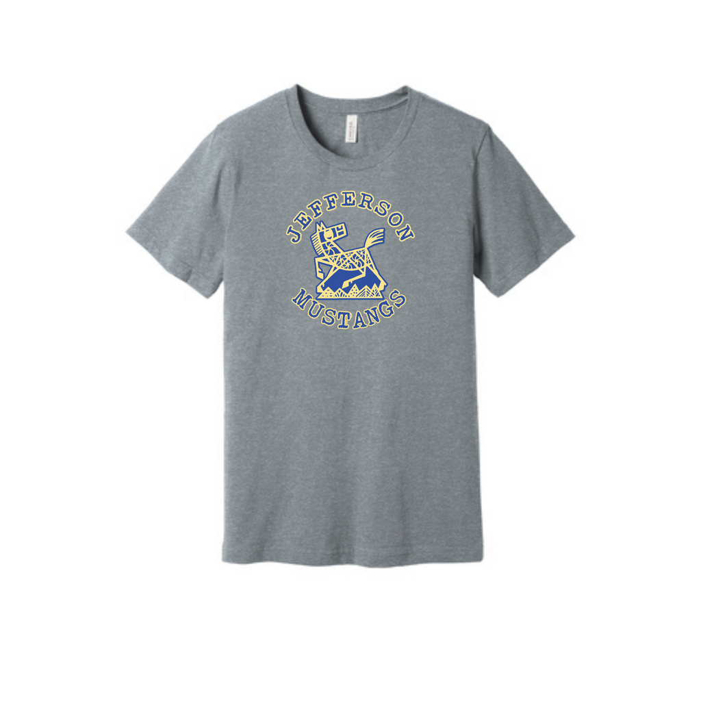 Jefferson Elementary Mustangs BELLA+CANVAS Short Sleeve Tee