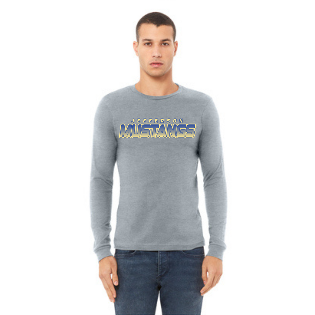 Jefferson Elementary Mustangs BELLA+CANVAS Long Sleeve Tee