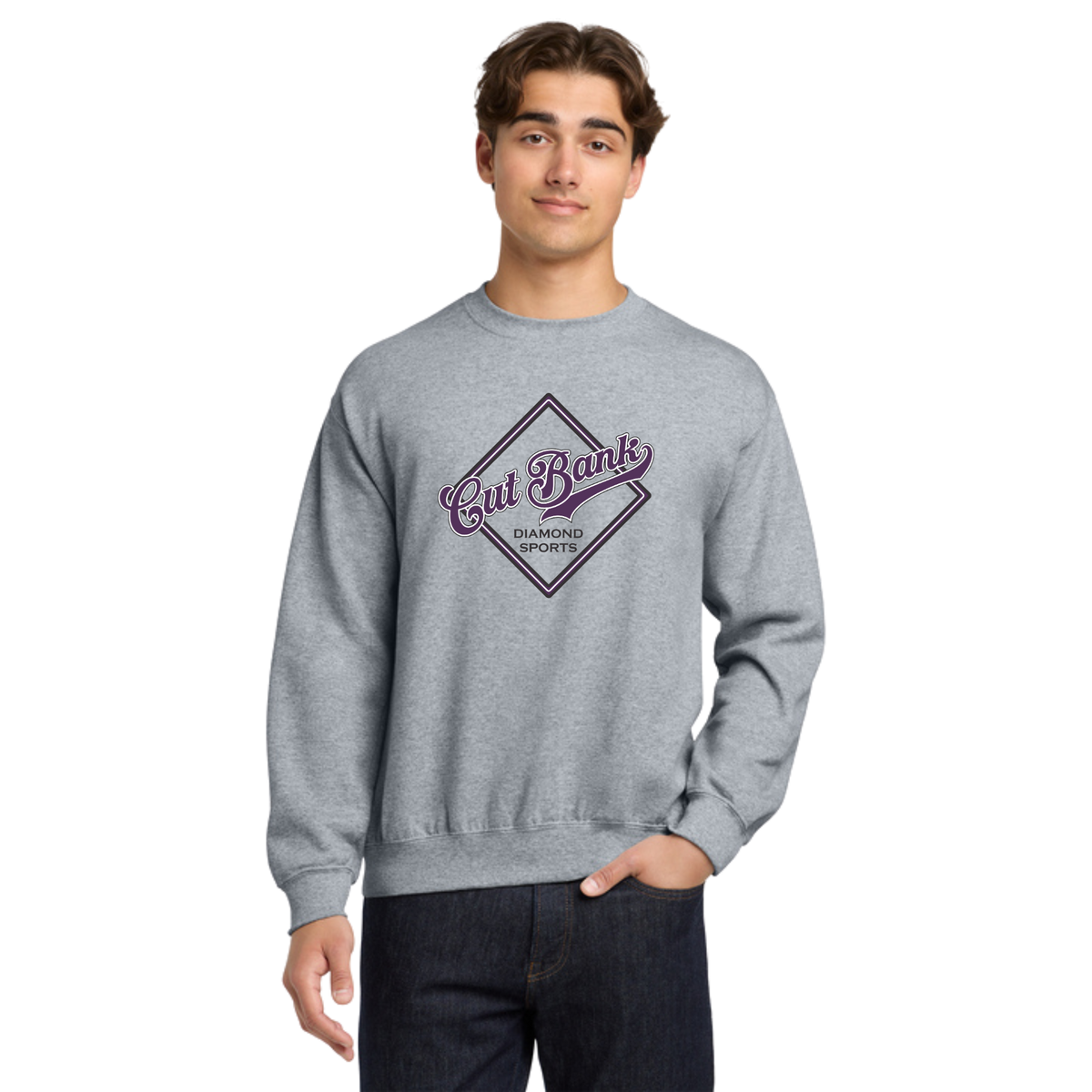 Cut Bank Diamond Sports Crewneck Sweatshirt