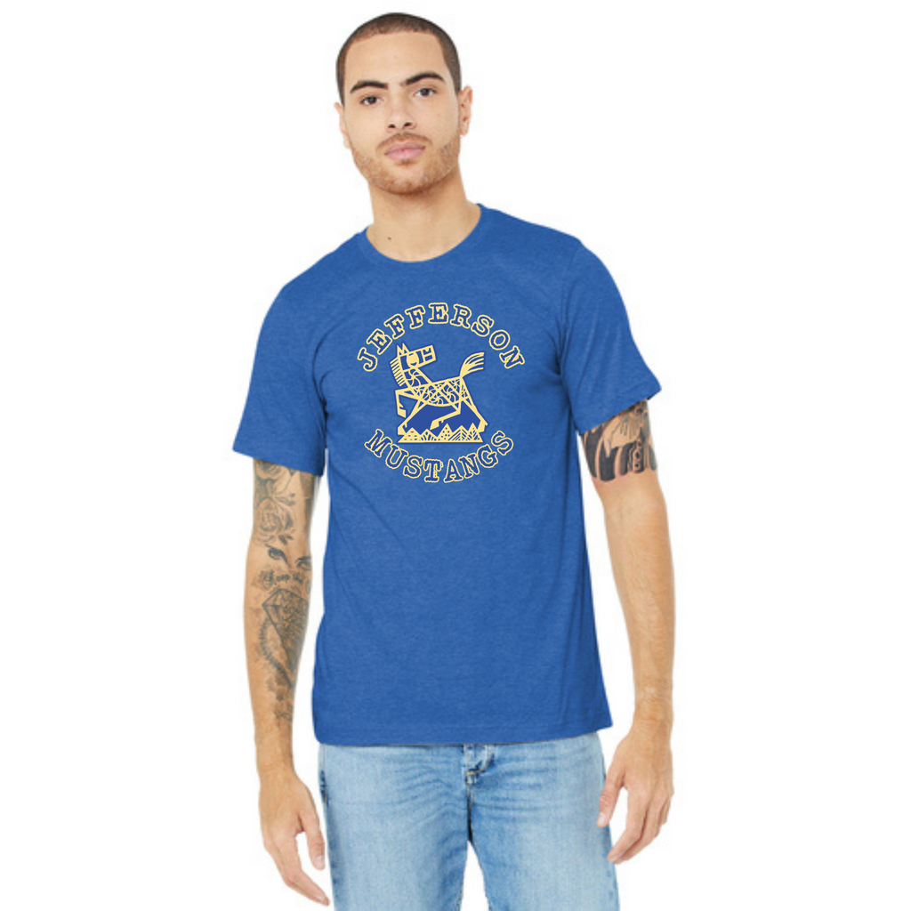 Jefferson Elementary Mustangs BELLA+CANVAS Short Sleeve Tee