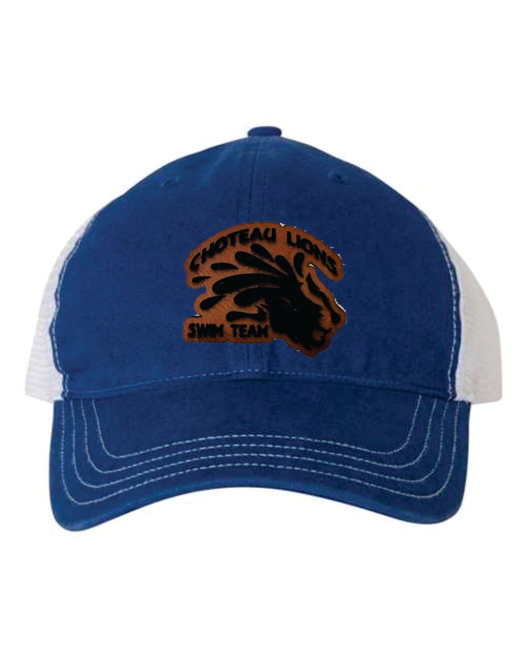 Choteau Lions Swim Team Garment Washed Trucker Cap