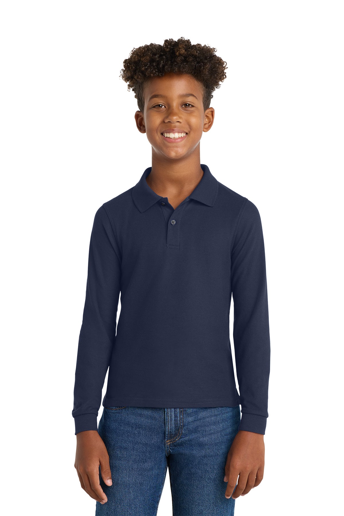 De La Salle Blackfeet School Uniform Youth Long Sleeve Polo