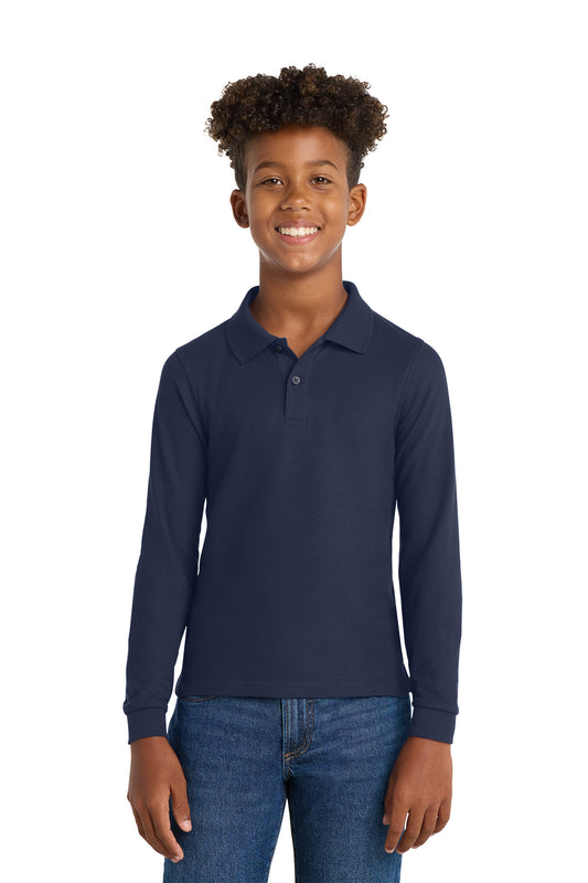 De La Salle Blackfeet School Uniform Youth Long Sleeve Polo