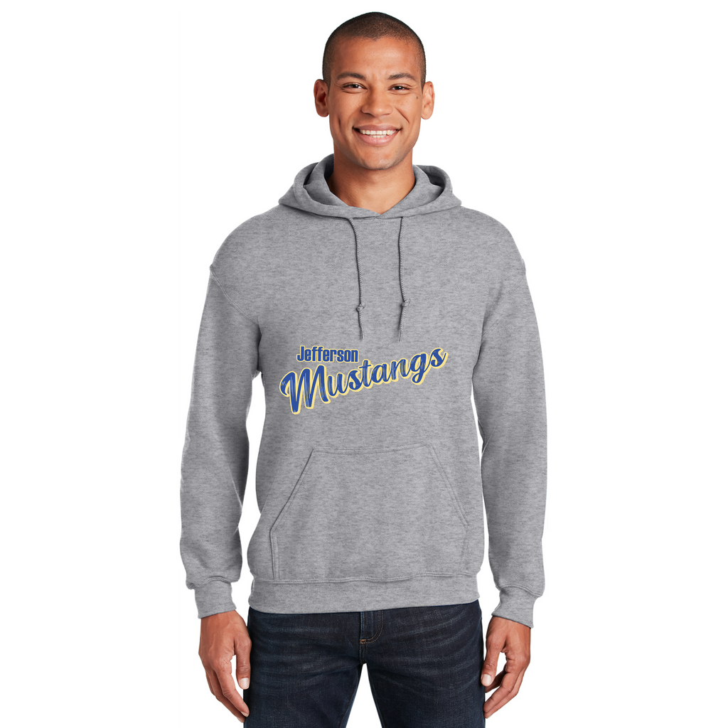 Jefferson Elementary Mustangs Heavy Hooded Sweatshirt