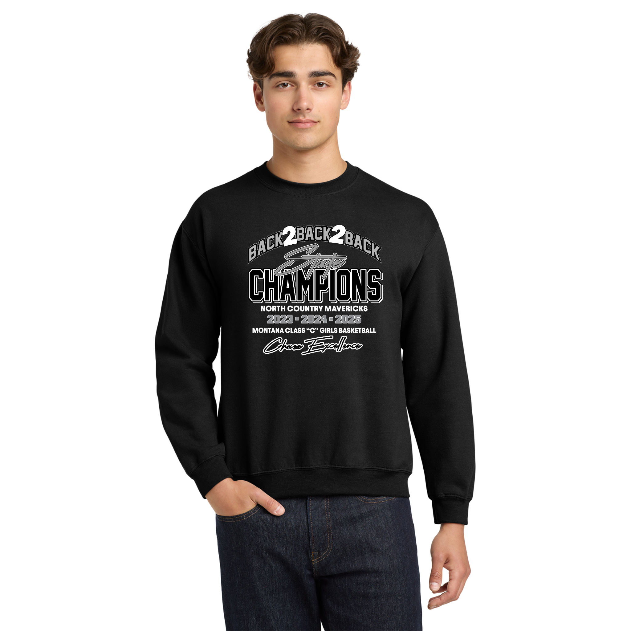 North Country Mavericks 3-Peat Sweatshirt