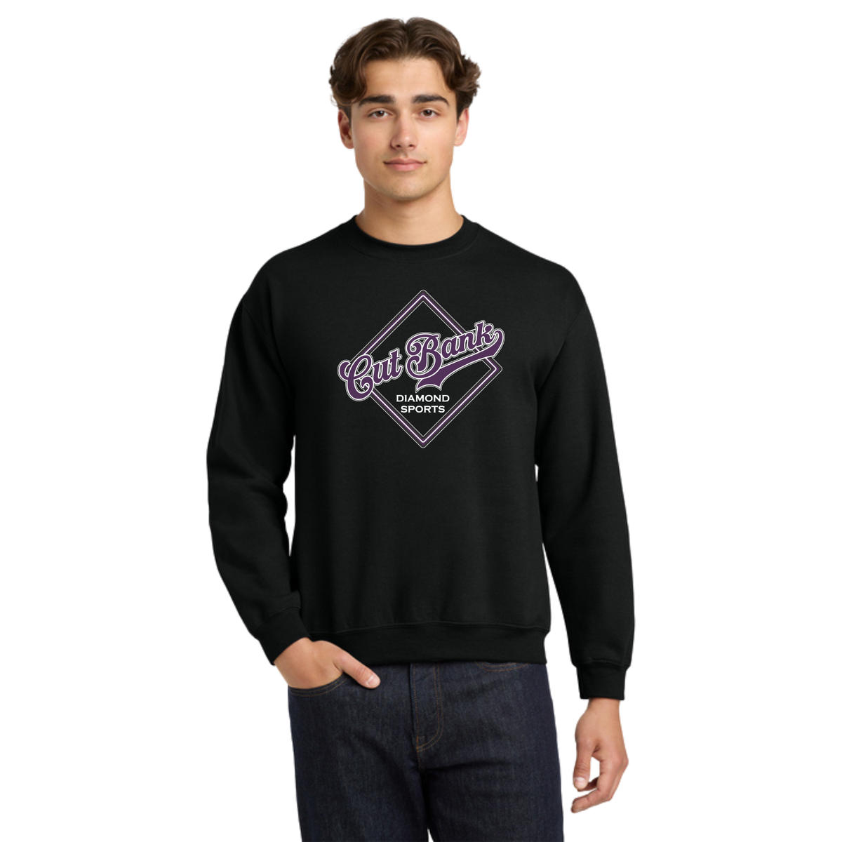 Cut Bank Diamond Sports Crewneck Sweatshirt