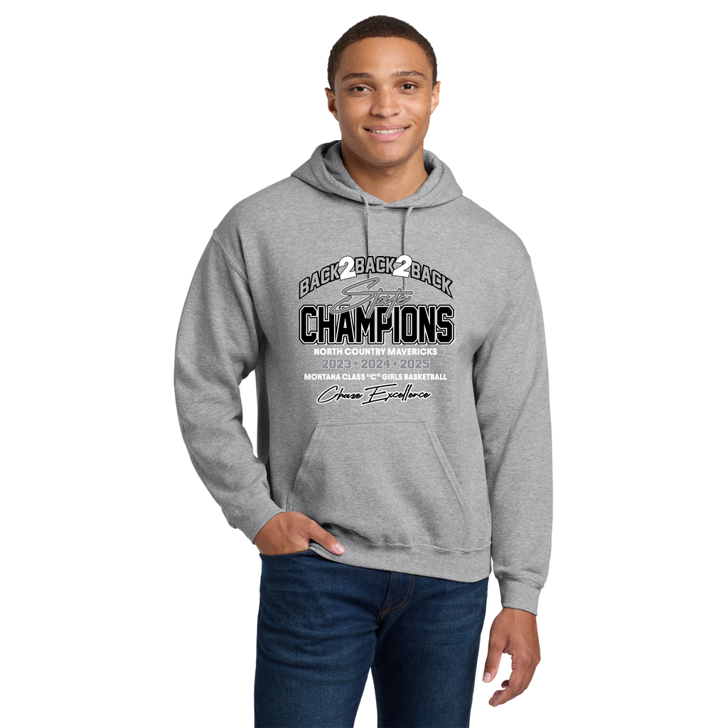 North Country Mavericks 3-Peat Hoodie