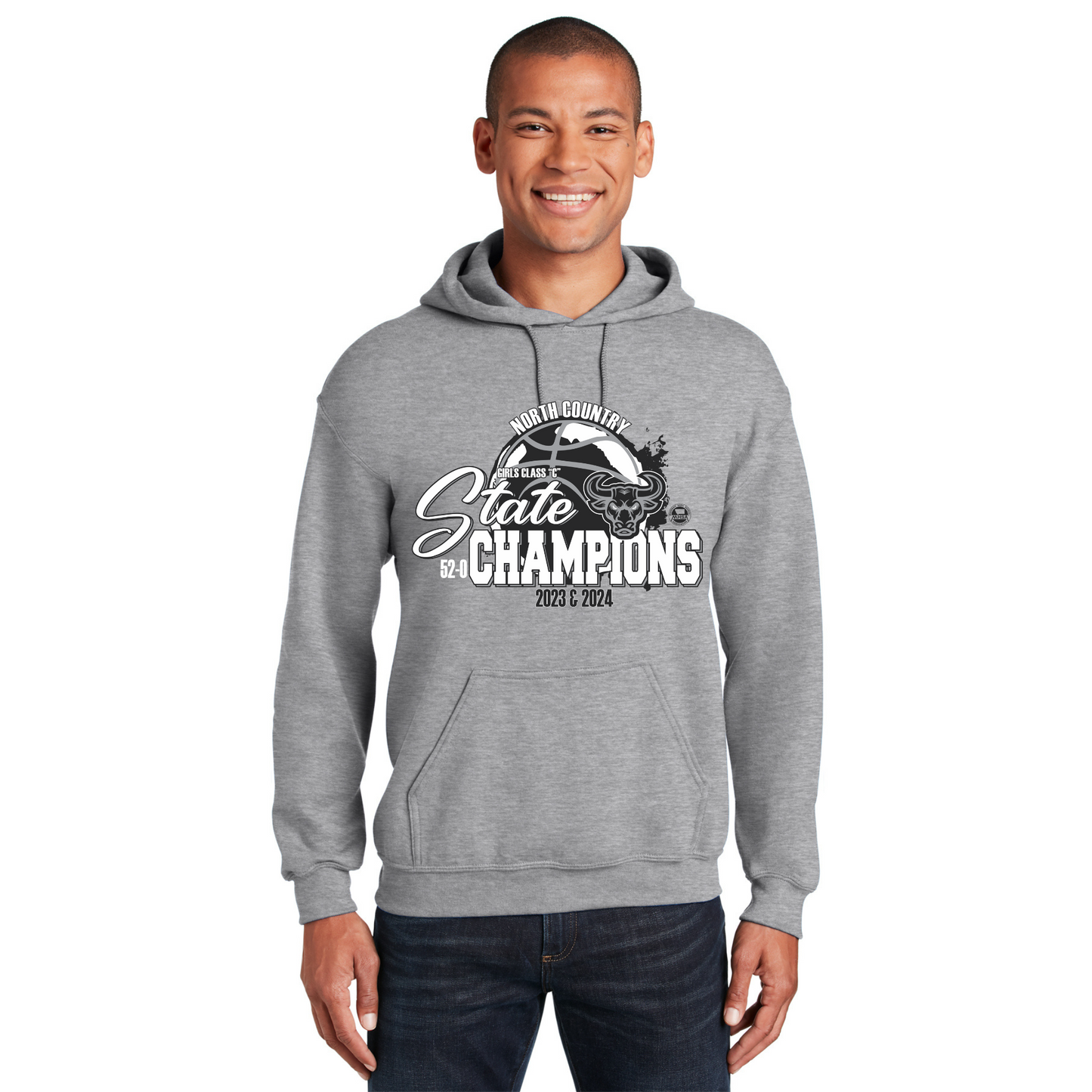 2023-2024 State Champion North Country Mavericks Hooded Sweatshirt