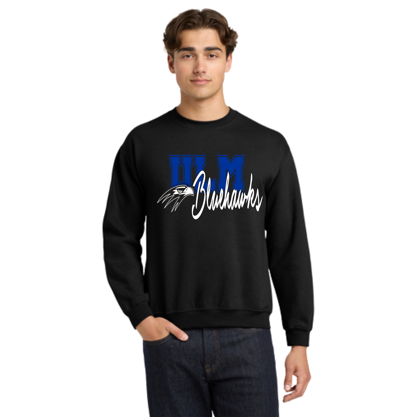 Ulm Bluehawks Adult Crewneck Sweatshirt