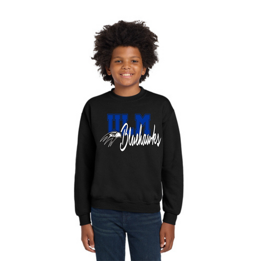 Ulm Bluehawks Youth Crewneck Sweatshirts