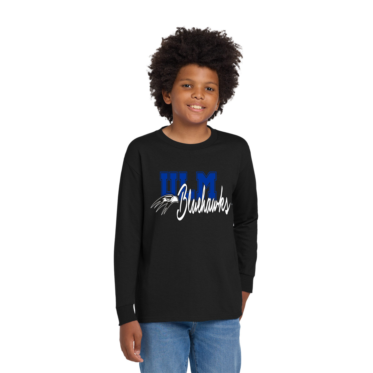 Ulm Bluehawks Youth Long Sleeve T-Shirt