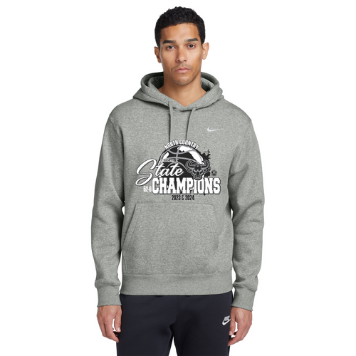 2023-2024 State Champion North Country Mavericks Fleece Pullover Hoodie -  - Badger Track Customs