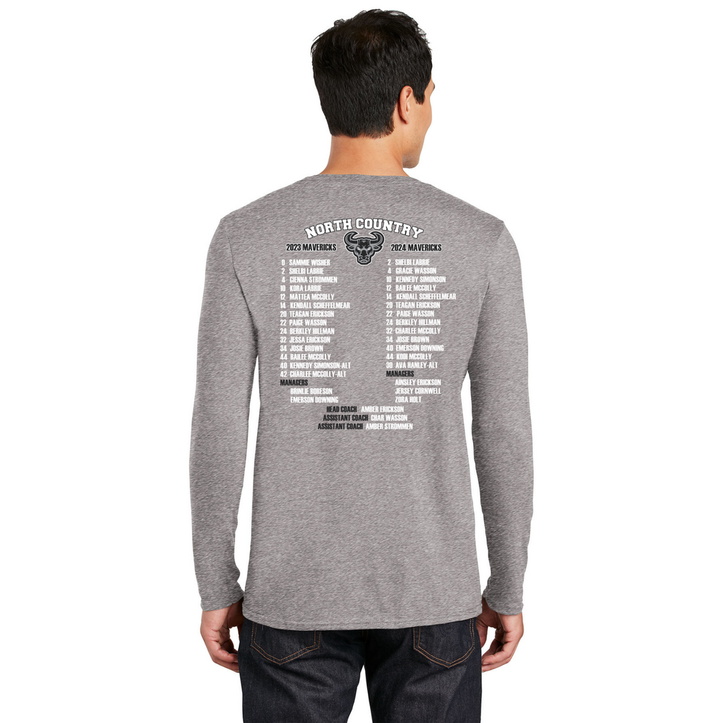 2023-2024 State Champion North Country Mavericks Long Sleeve T-Shirt -  - Badger Track Customs