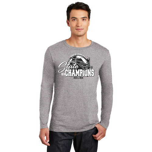 2023-2024 State Champion North Country Mavericks Long Sleeve T-Shirt -  - Badger Track Customs