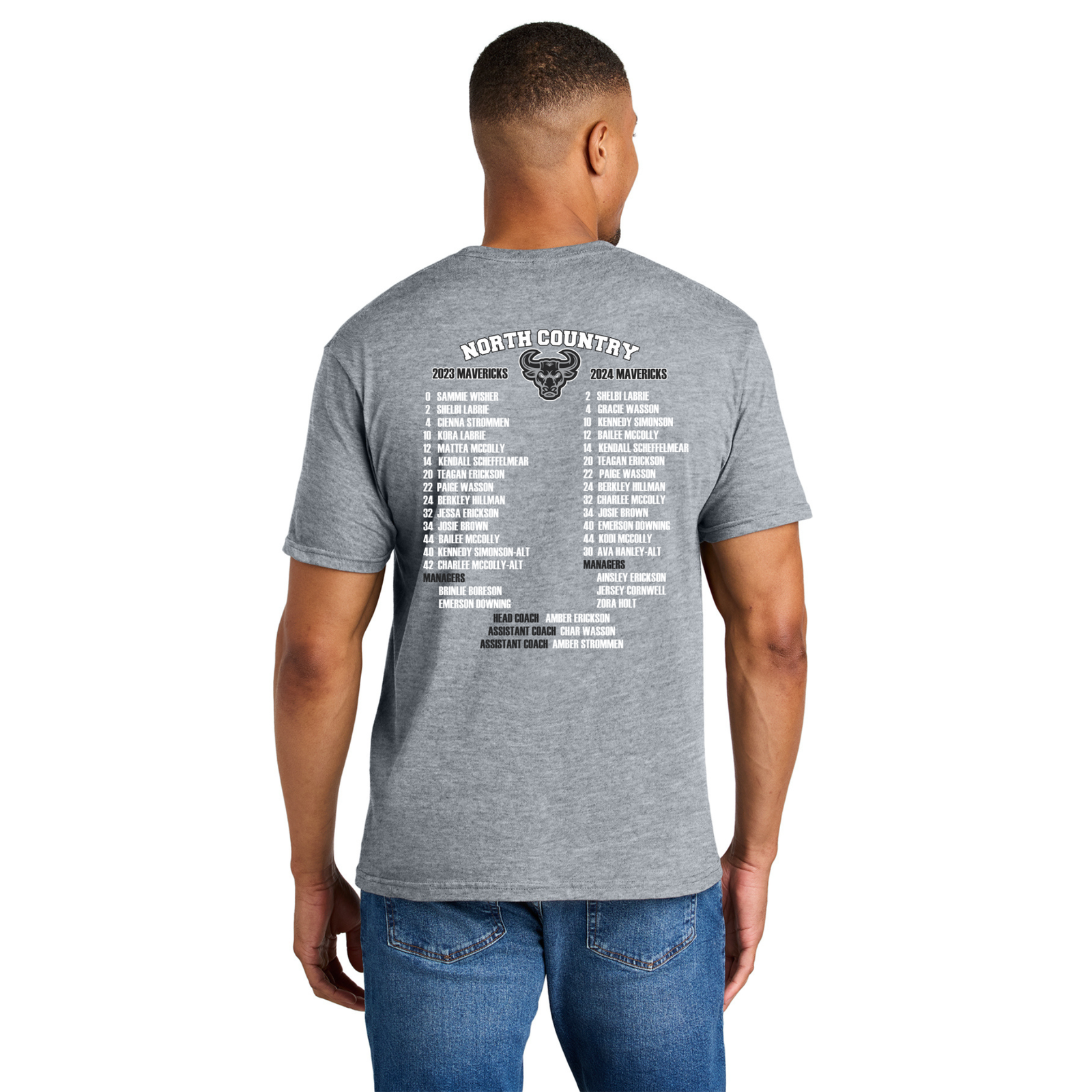 2023-2024 State Champion North Country Mavericks T-Shirt -  - Badger Track Customs