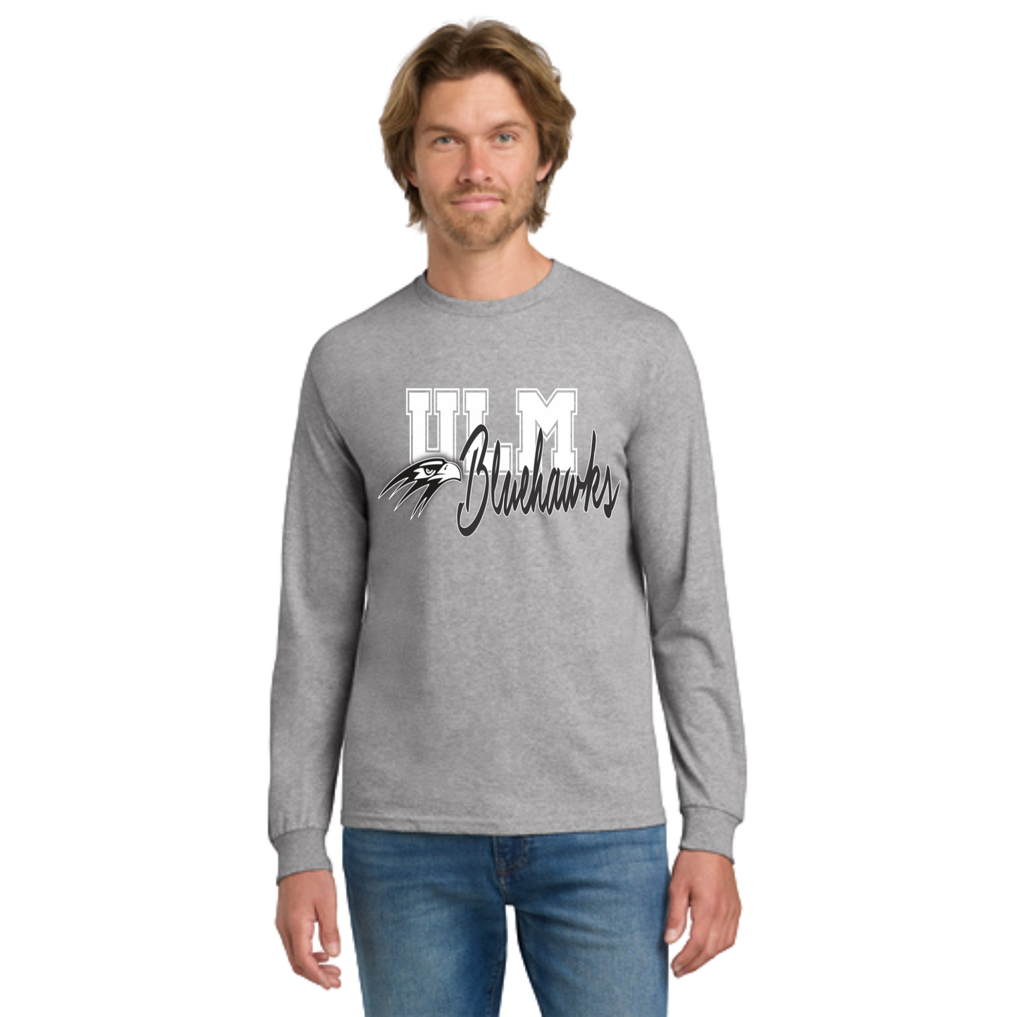 Ulm Bluehawks Adult Long Sleeve T-Shirt