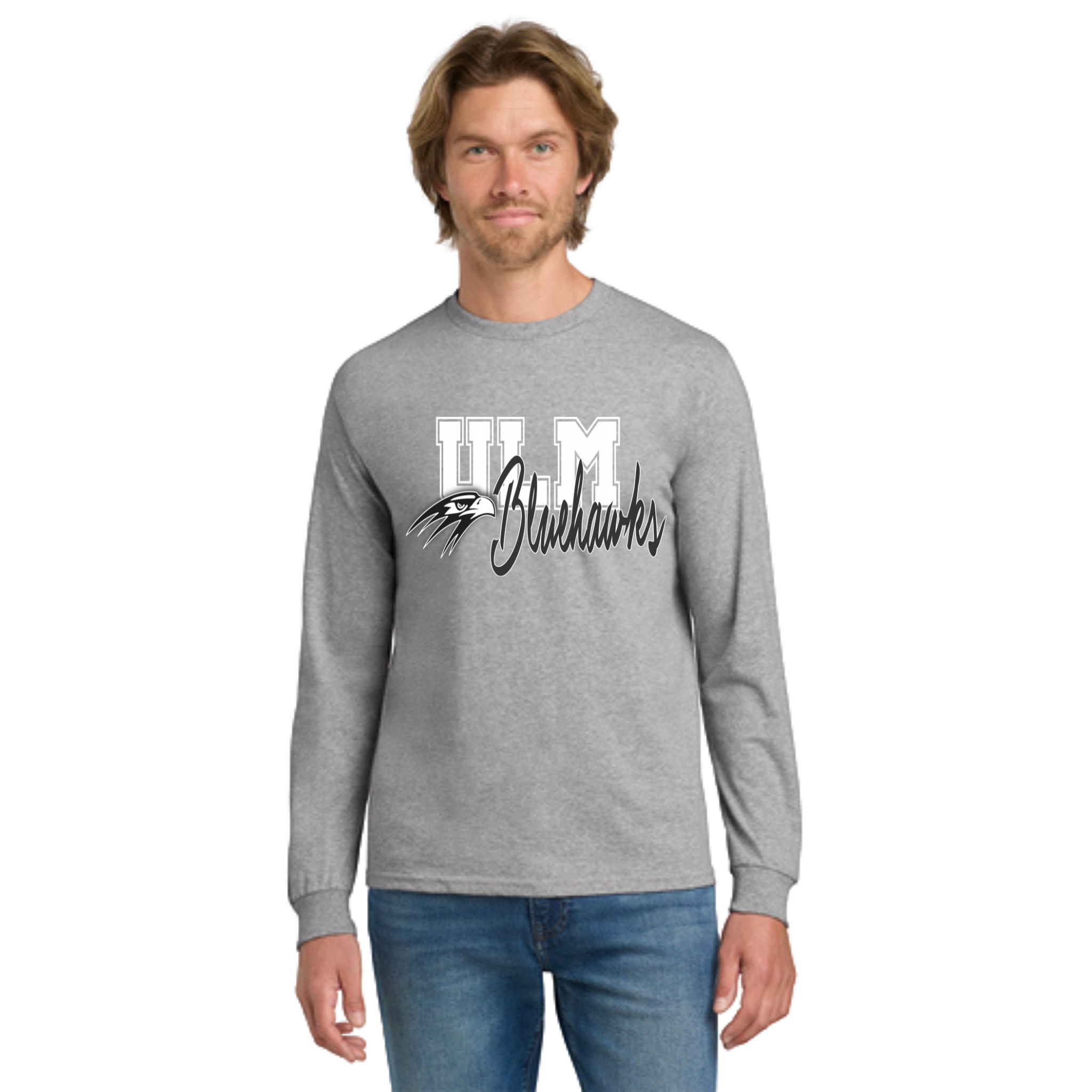 Ulm Bluehawks Adult Long Sleeve T-Shirt