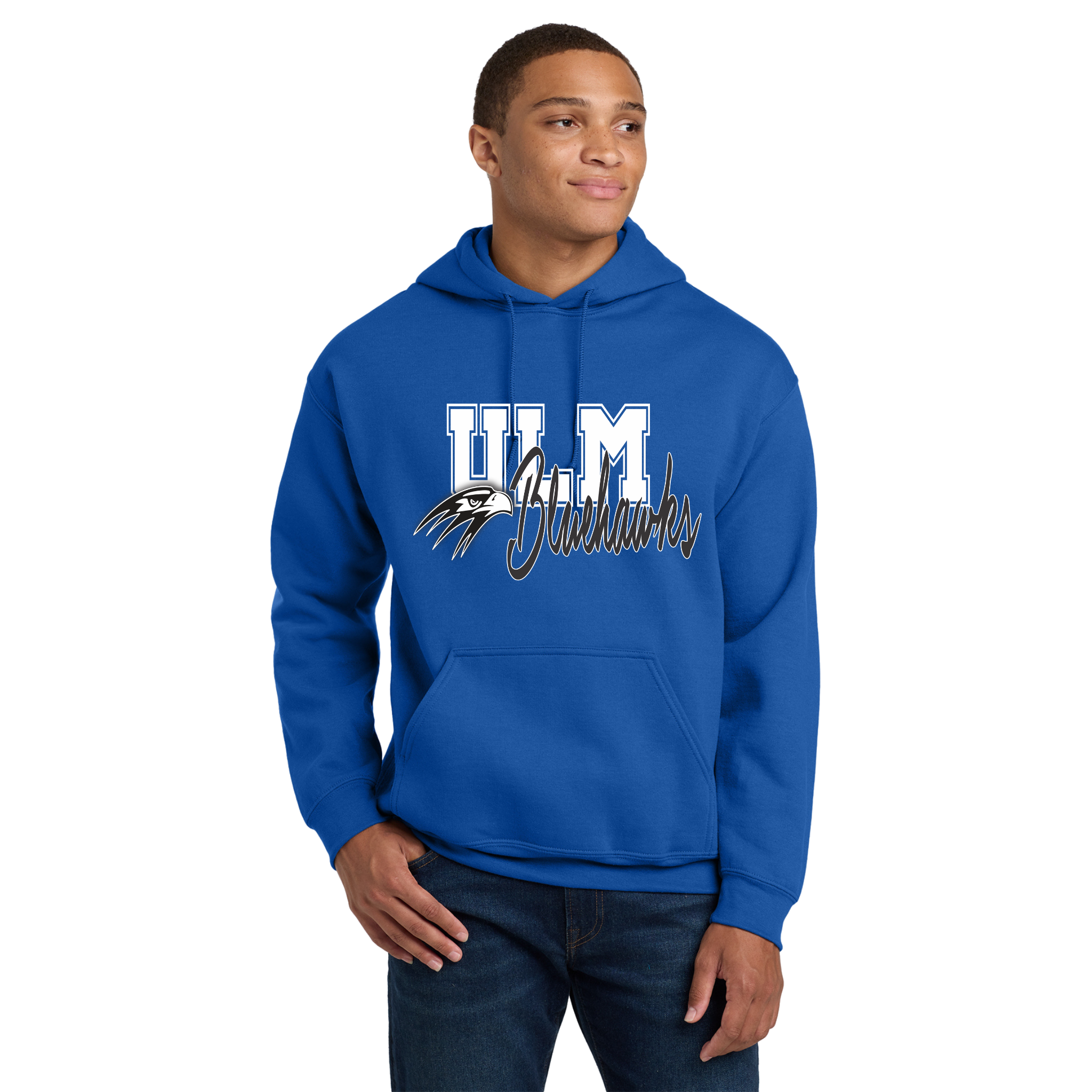 Ulm Bluehawks Adult Hoodie