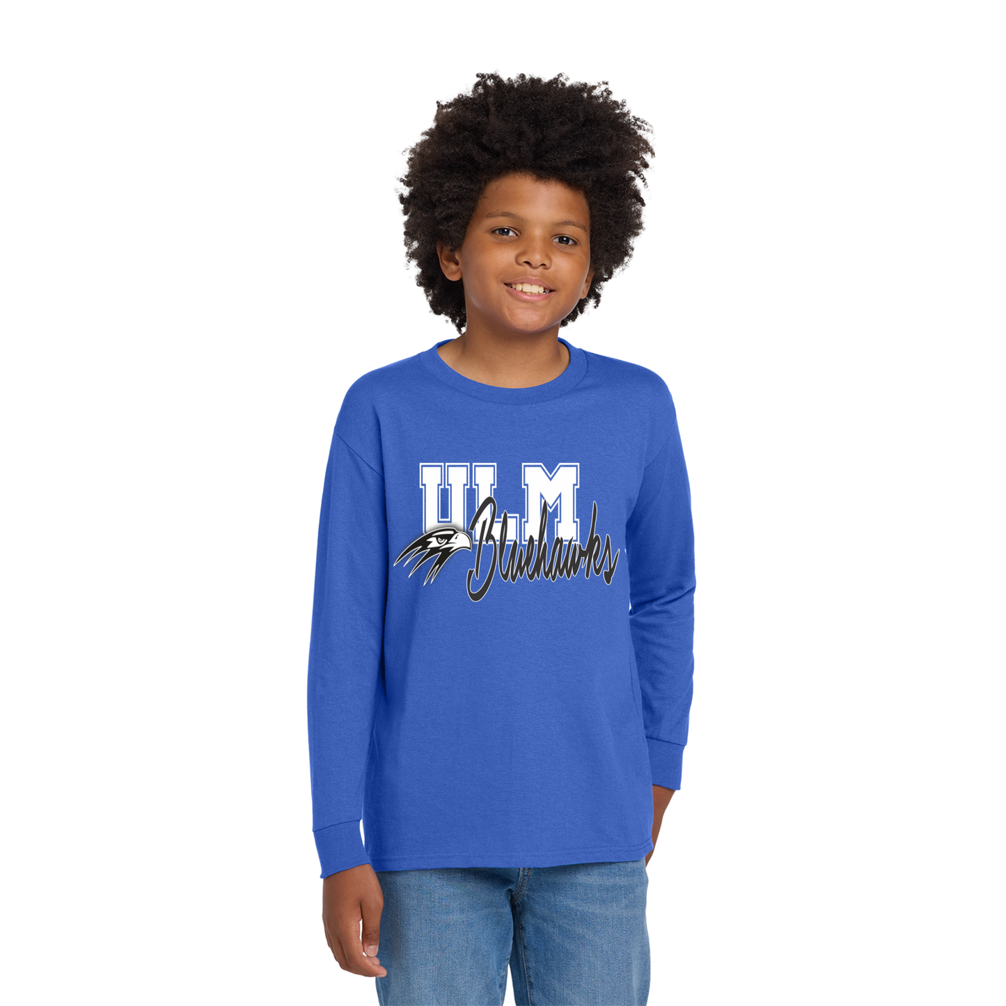 Ulm Bluehawks Youth Long Sleeve T-Shirt