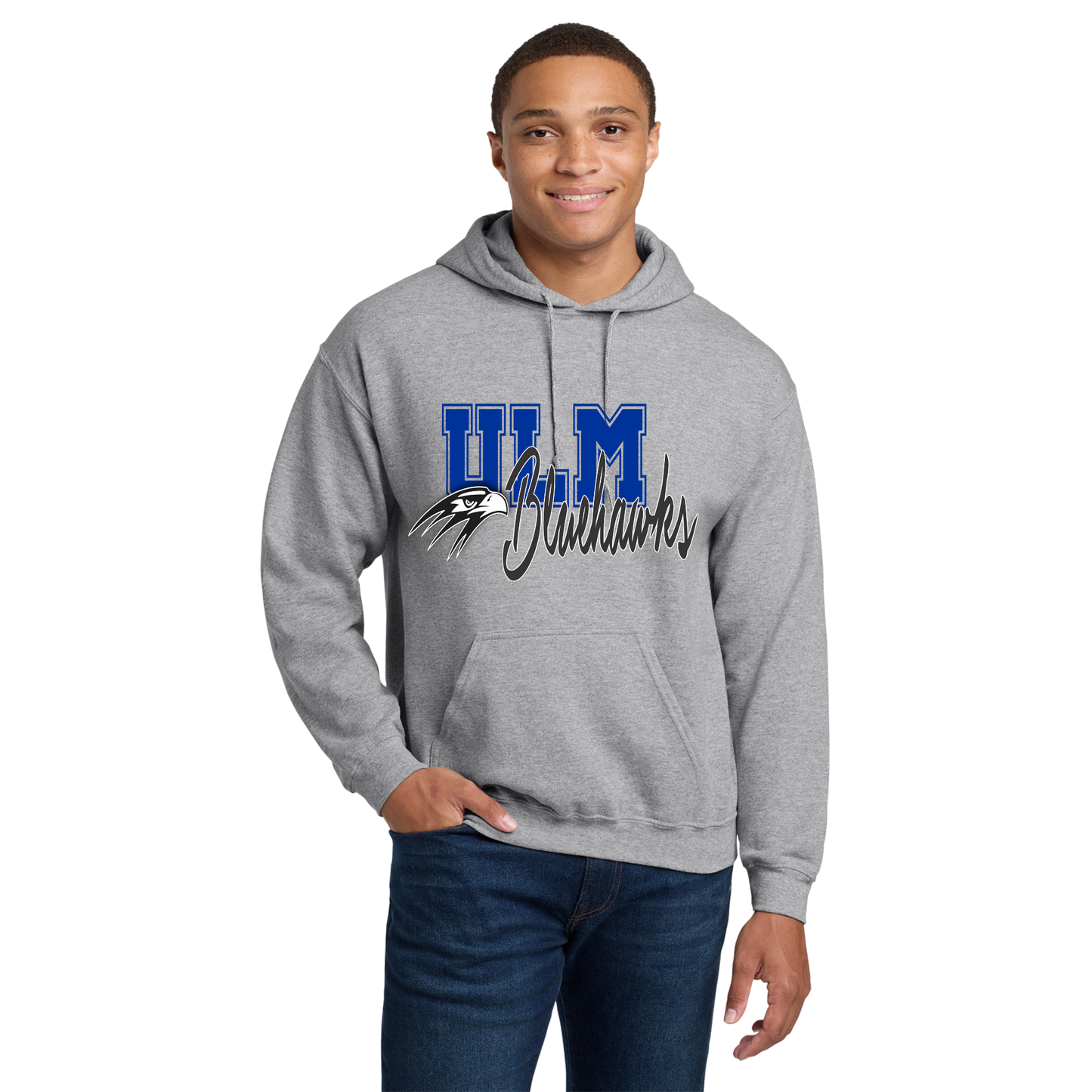 Ulm Bluehawks Adult Hoodie