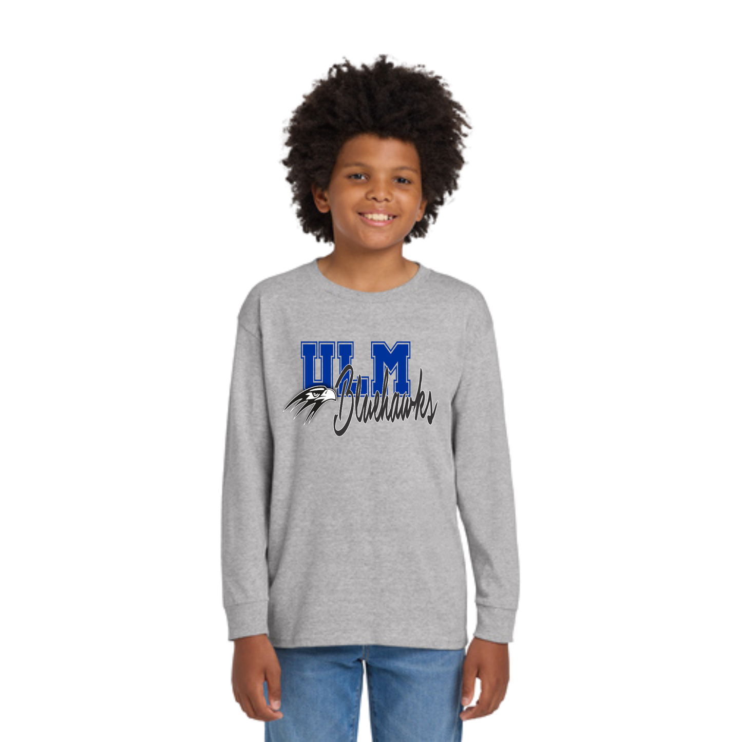 Ulm Bluehawks Youth Long Sleeve T-Shirt