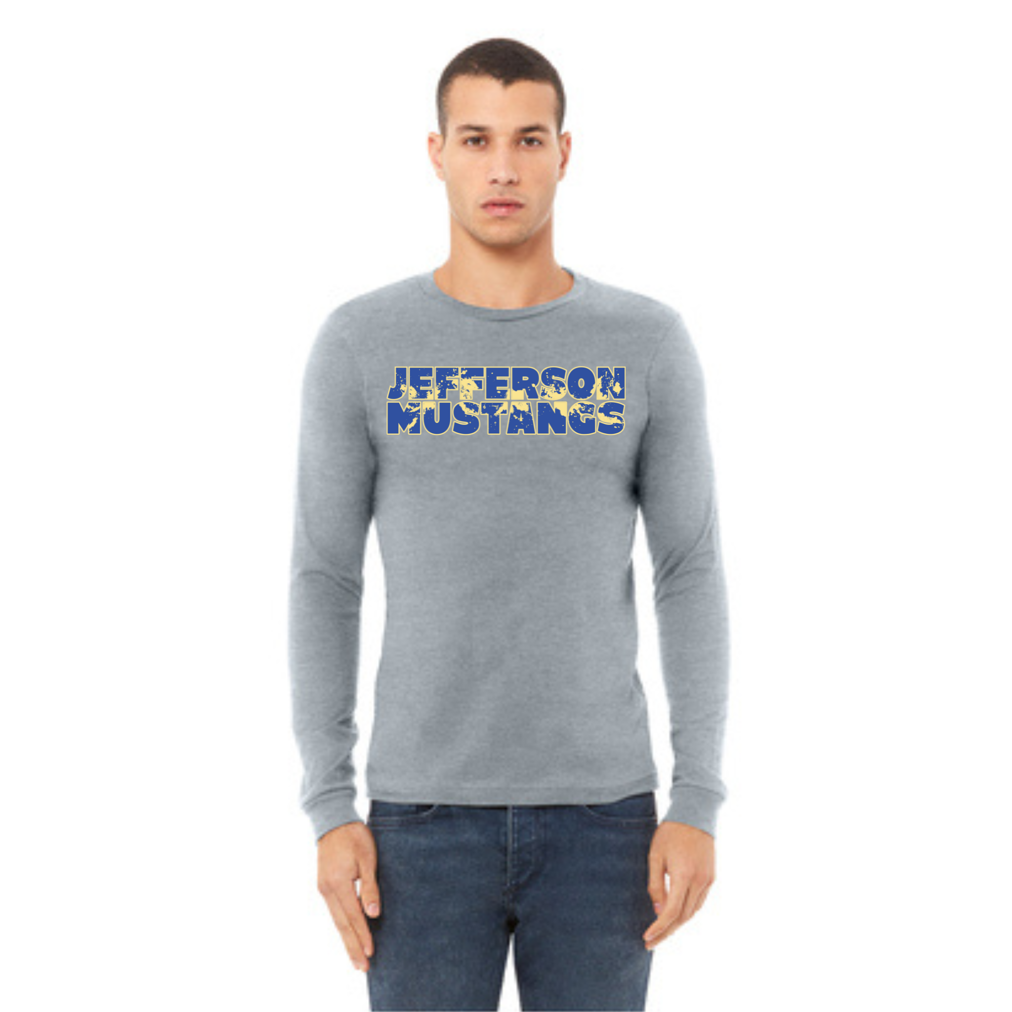 Jefferson Elementary Mustangs BELLA+CANVAS Long Sleeve Tee