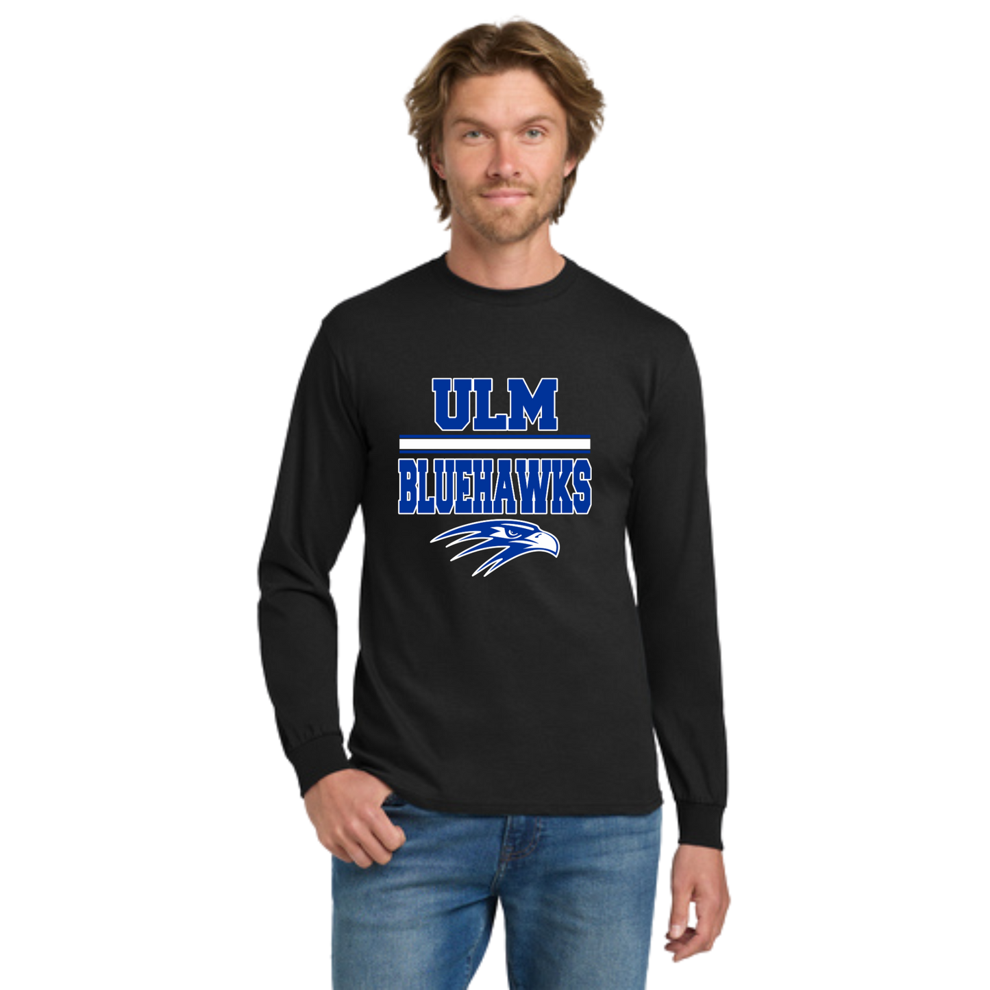 Ulm Bluehawks Adult Long Sleeve T-Shirt