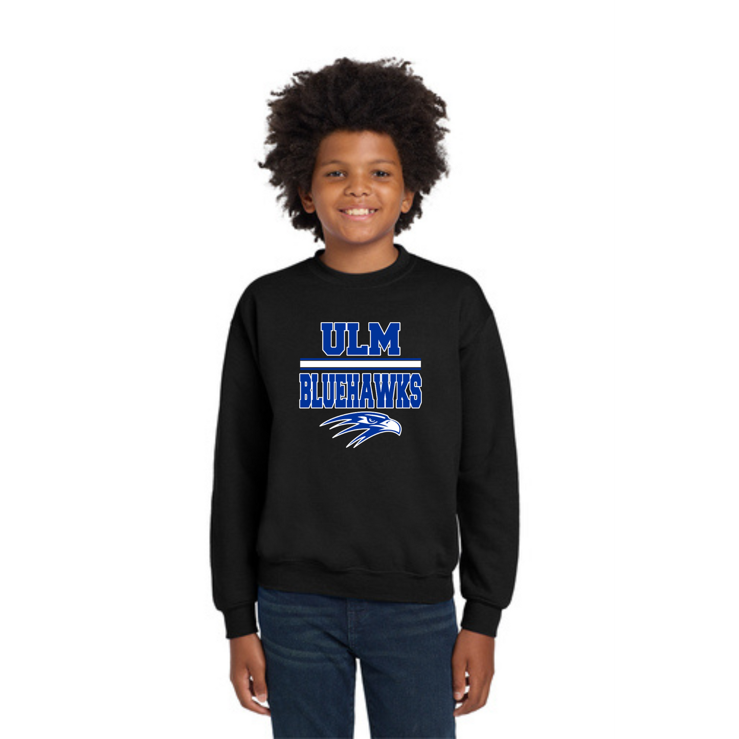 Ulm Bluehawks Youth Crewneck Sweatshirts