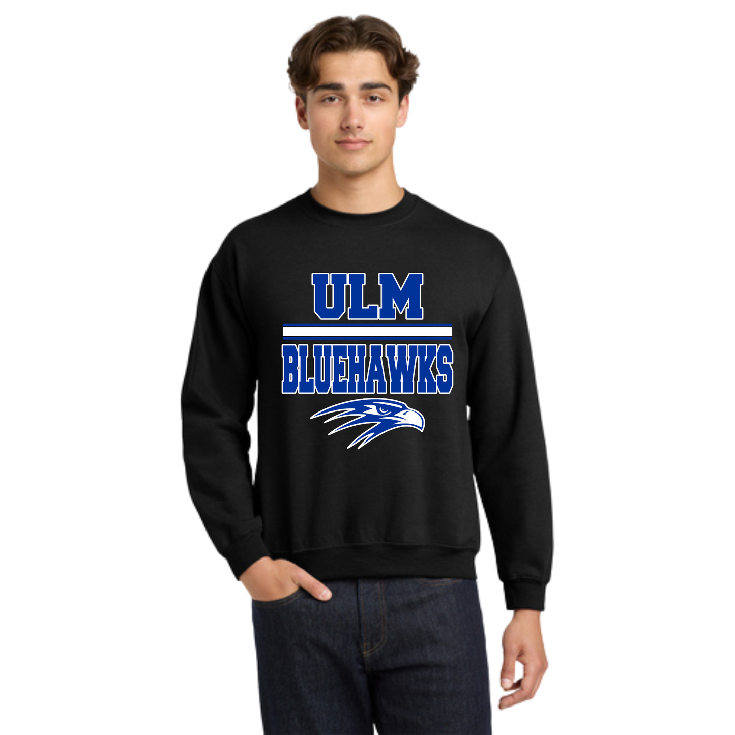 Ulm Bluehawks Adult Crewneck Sweatshirt