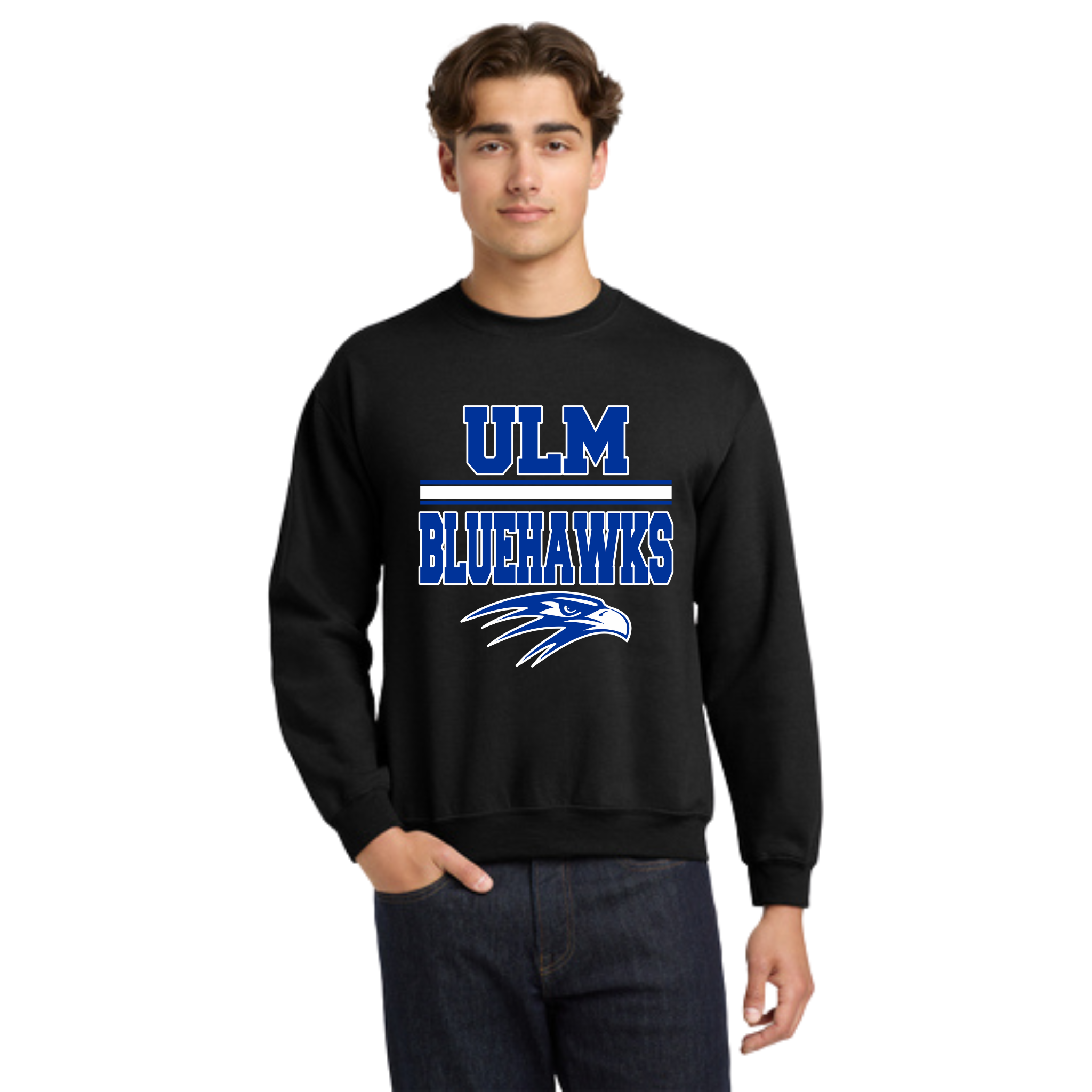 Ulm Bluehawks Adult Crewneck Sweatshirt