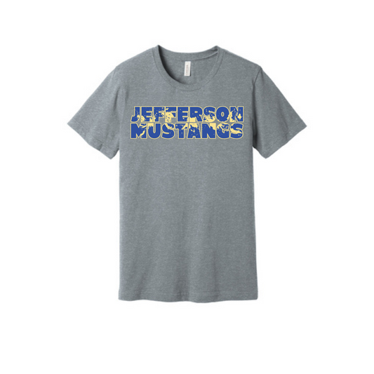 Jefferson Elementary Mustangs BELLA+CANVAS Short Sleeve Tee