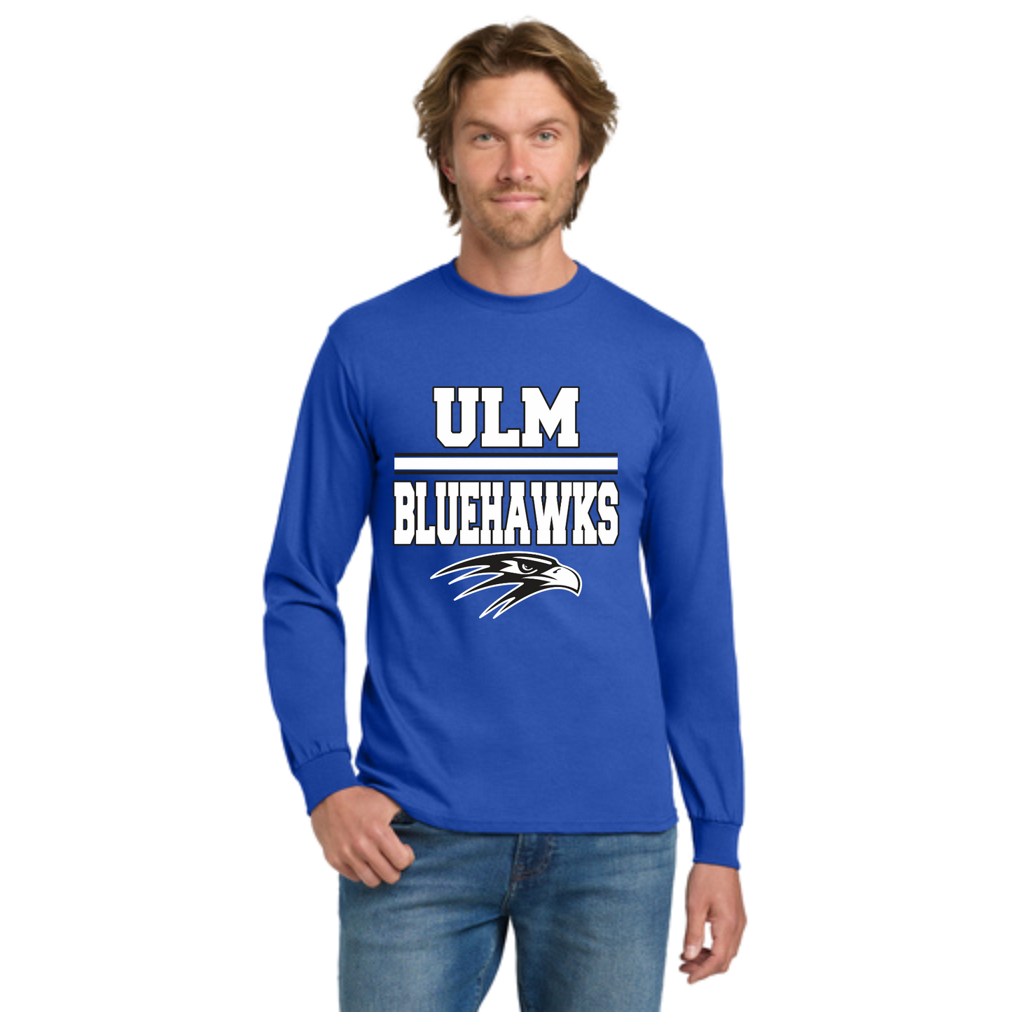 Ulm Bluehawks Adult Long Sleeve T-Shirt