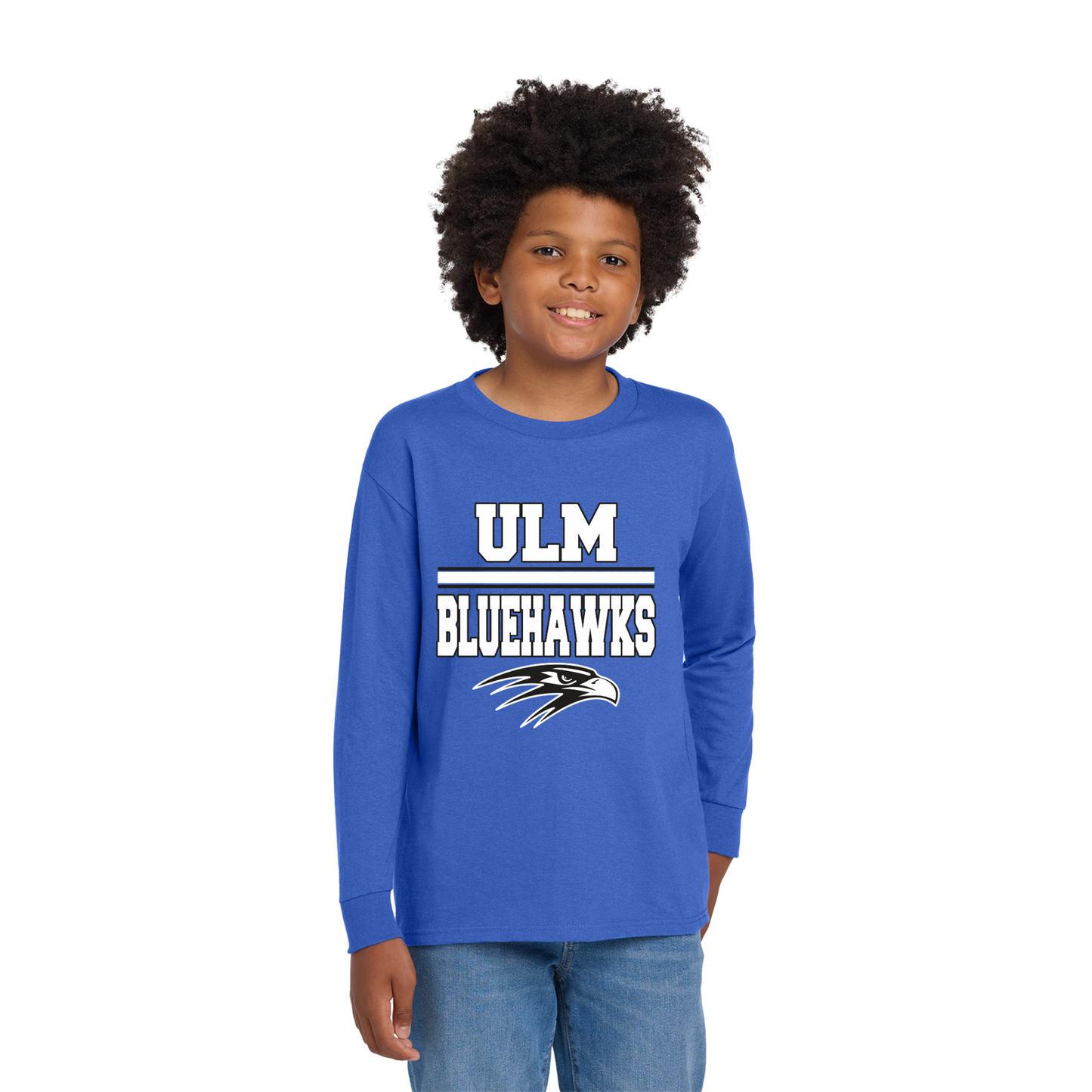 Ulm Bluehawks Youth Long Sleeve T-Shirt