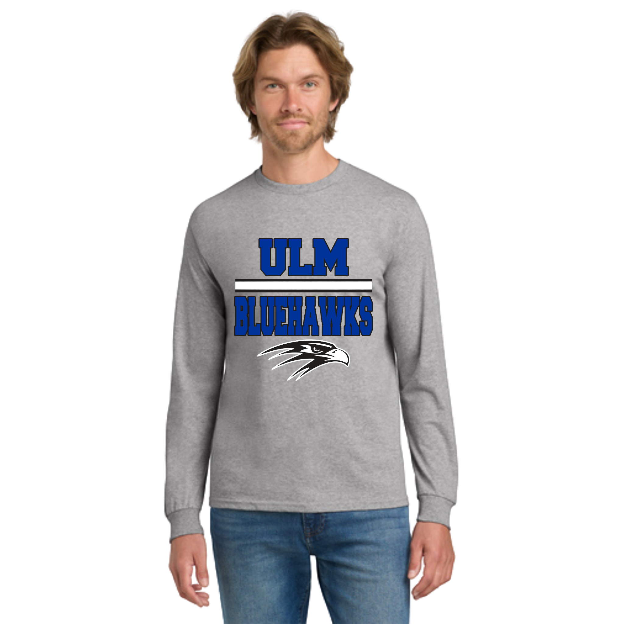 Ulm Bluehawks Adult Long Sleeve T-Shirt