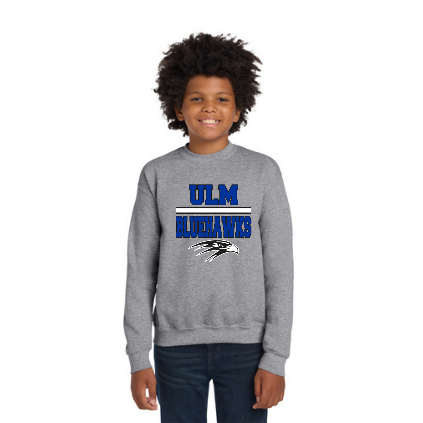 Ulm Bluehawks Youth Crewneck Sweatshirts