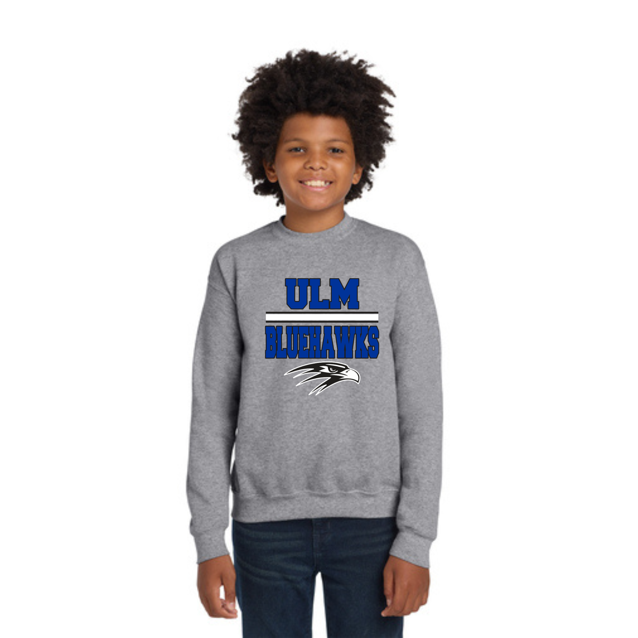 Ulm Bluehawks Youth Crewneck Sweatshirts