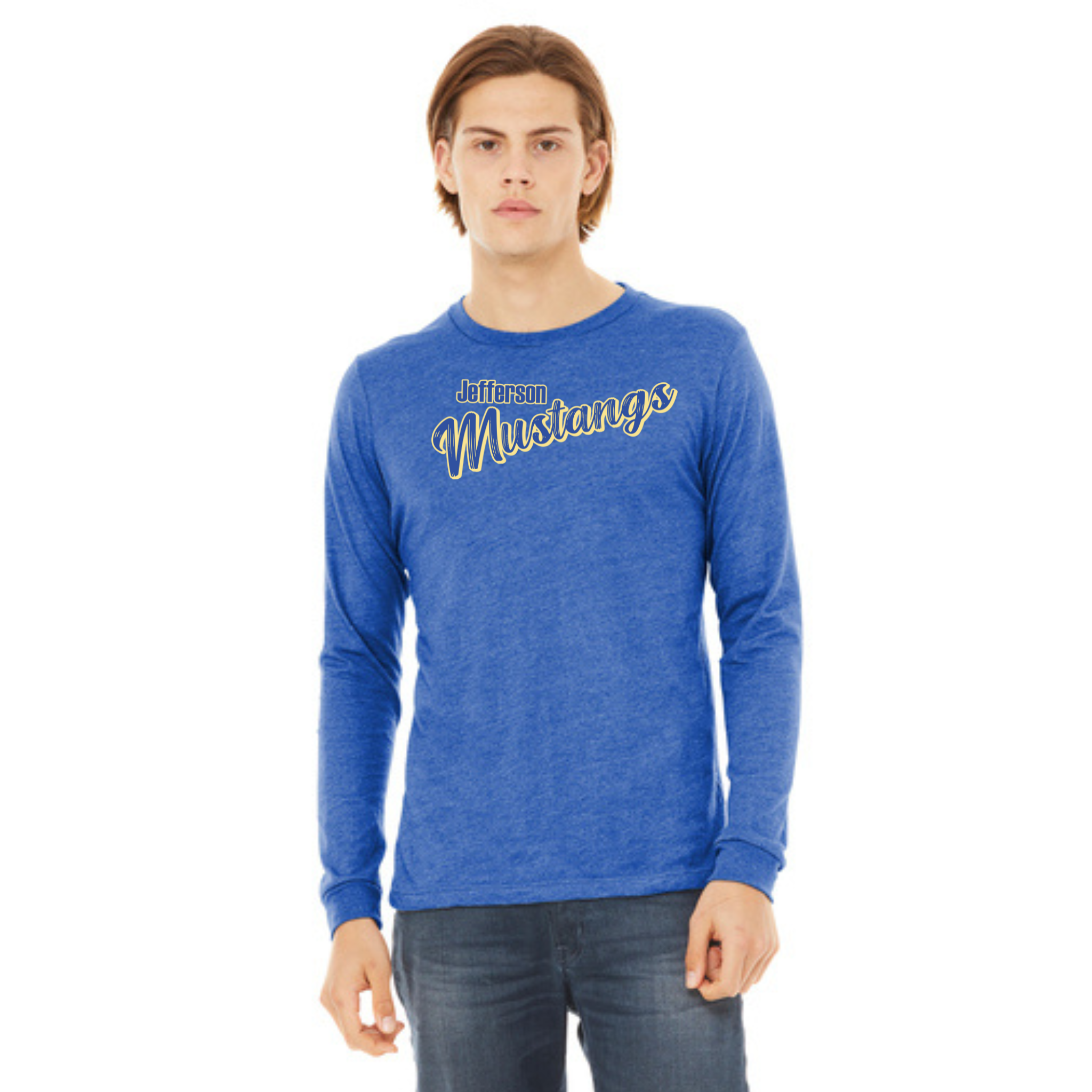 Jefferson Elementary Mustangs BELLA+CANVAS Long Sleeve Tee