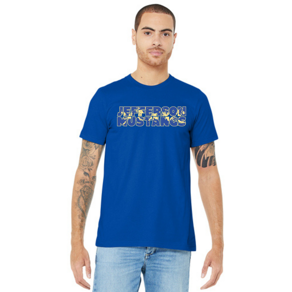 Jefferson Elementary Mustangs BELLA+CANVAS Short Sleeve Tee