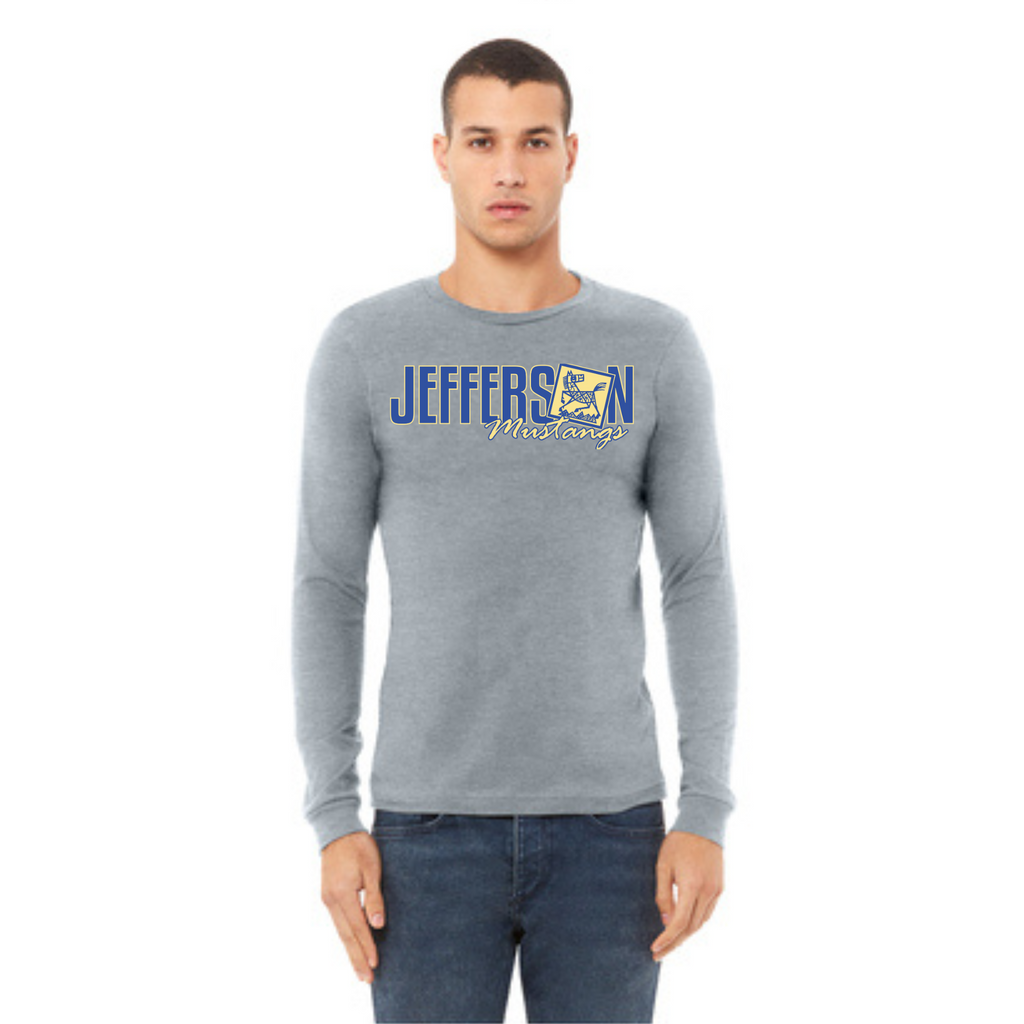 Jefferson Elementary Mustangs BELLA+CANVAS Long Sleeve Tee