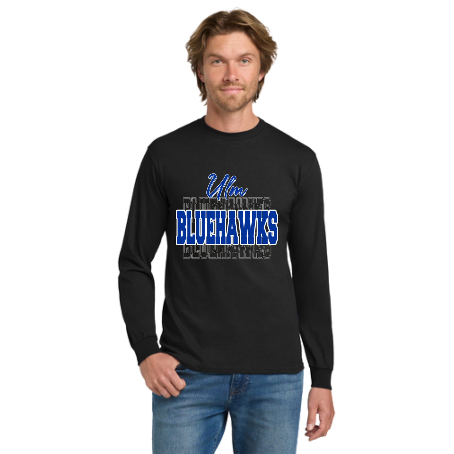 Ulm Bluehawks Adult Long Sleeve T-Shirt