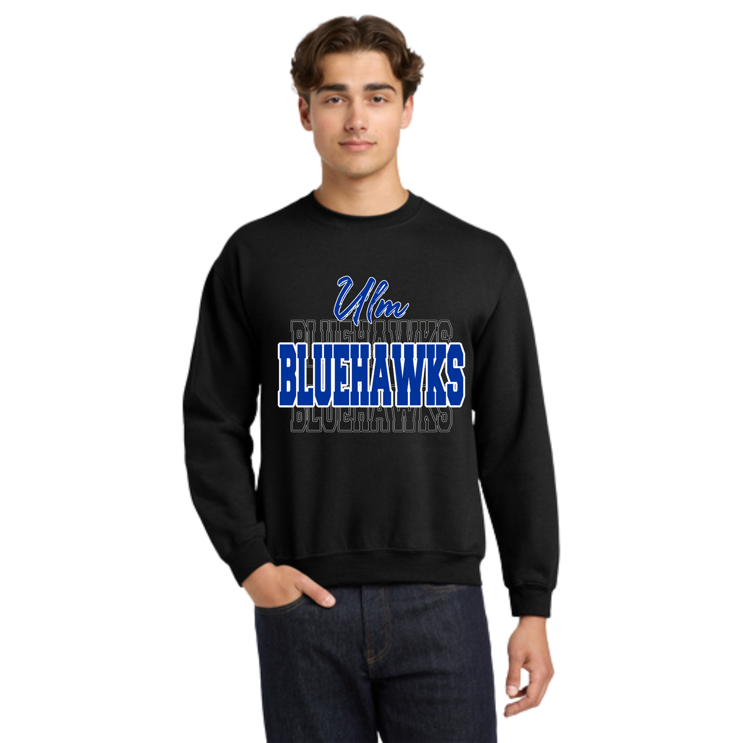 Ulm Bluehawks Adult Crewneck Sweatshirt