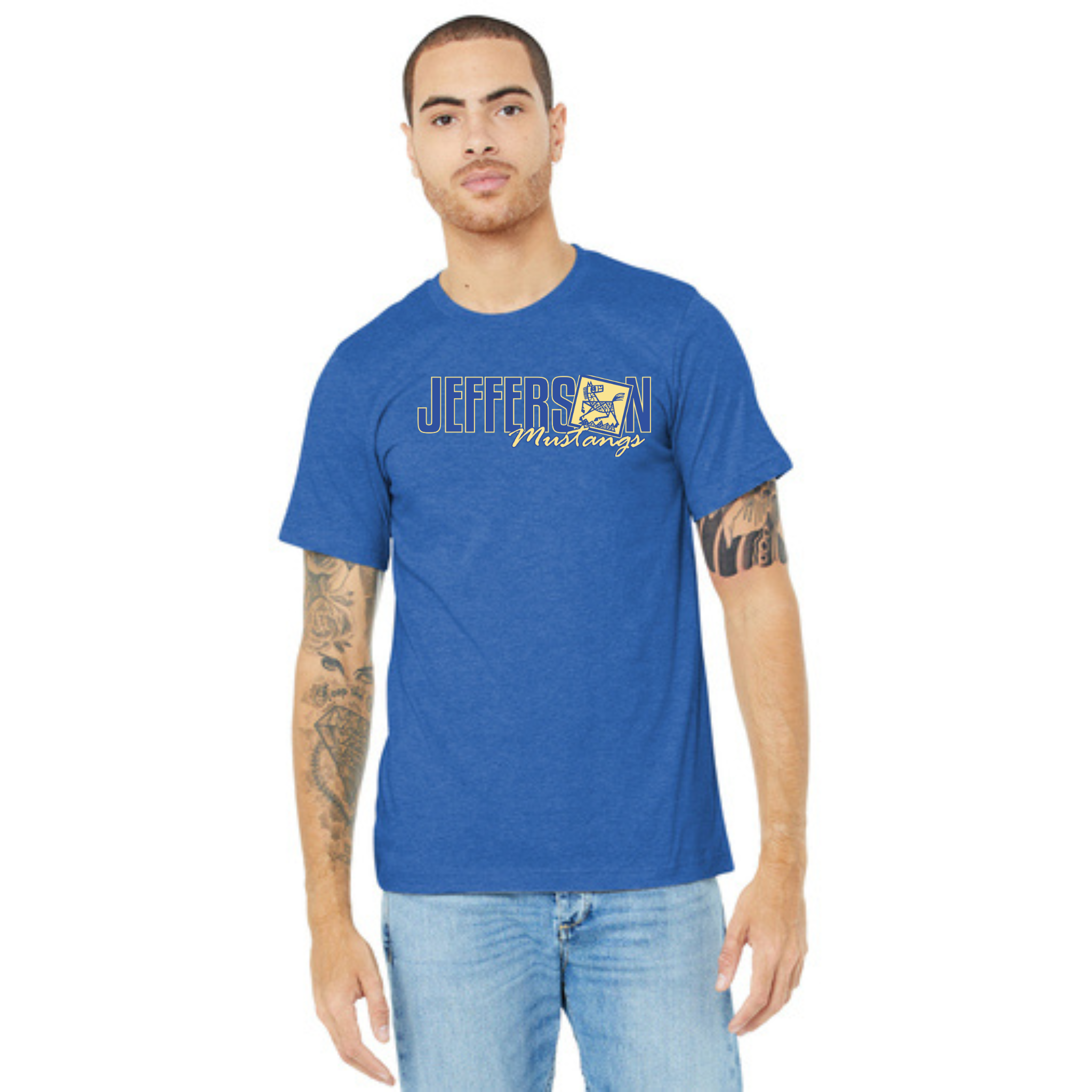 Jefferson Elementary Mustangs BELLA+CANVAS Short Sleeve Tee