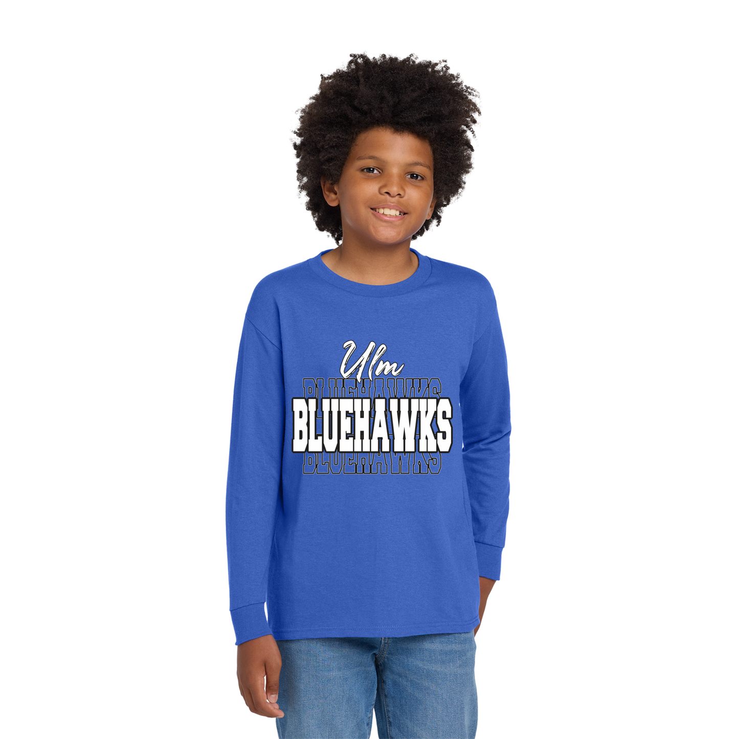 Ulm Bluehawks Youth Long Sleeve T-Shirt