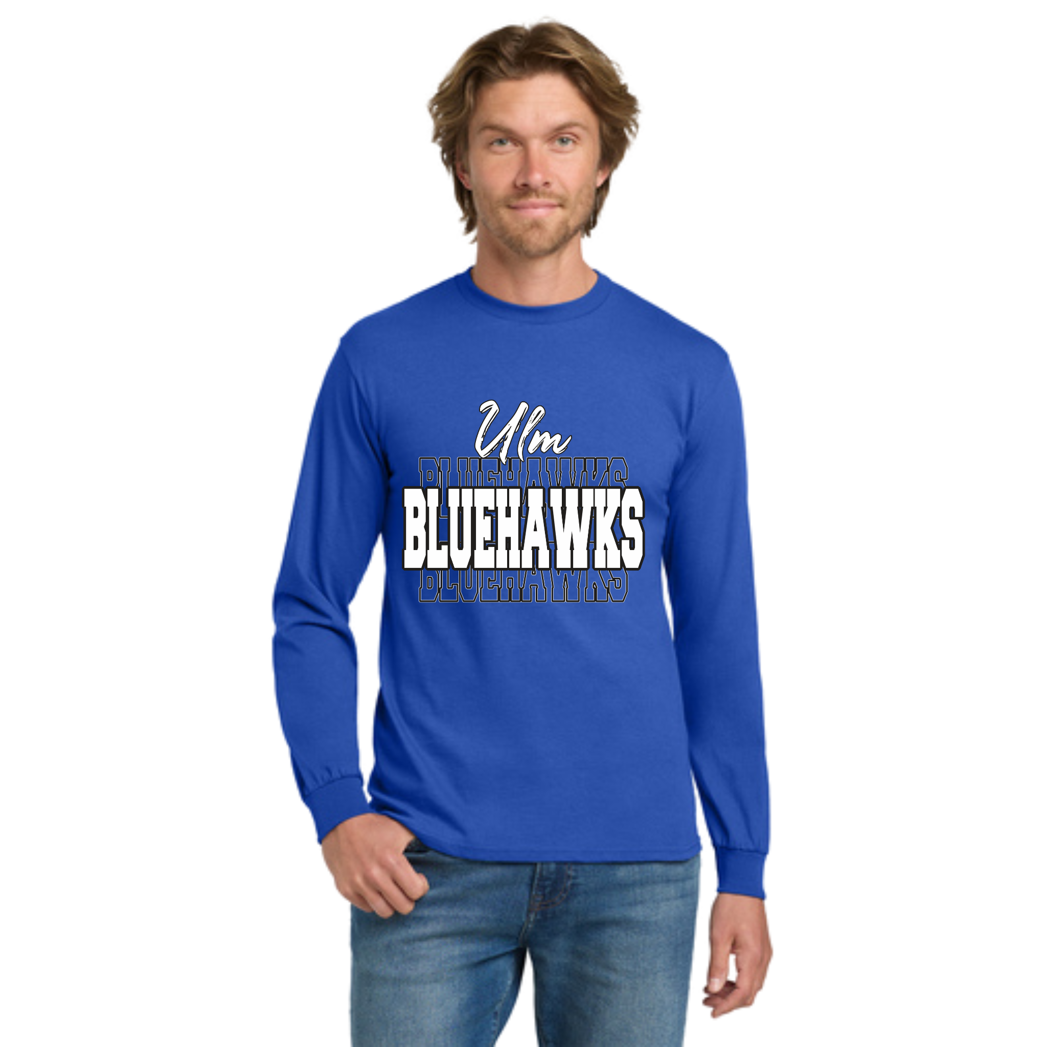 Ulm Bluehawks Adult Long Sleeve T-Shirt