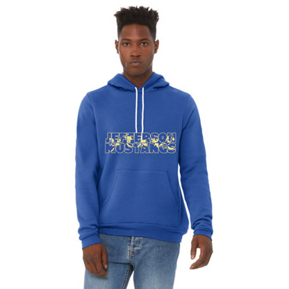 Jefferson Elementary Mustangs Fleece Pullover Hoodie