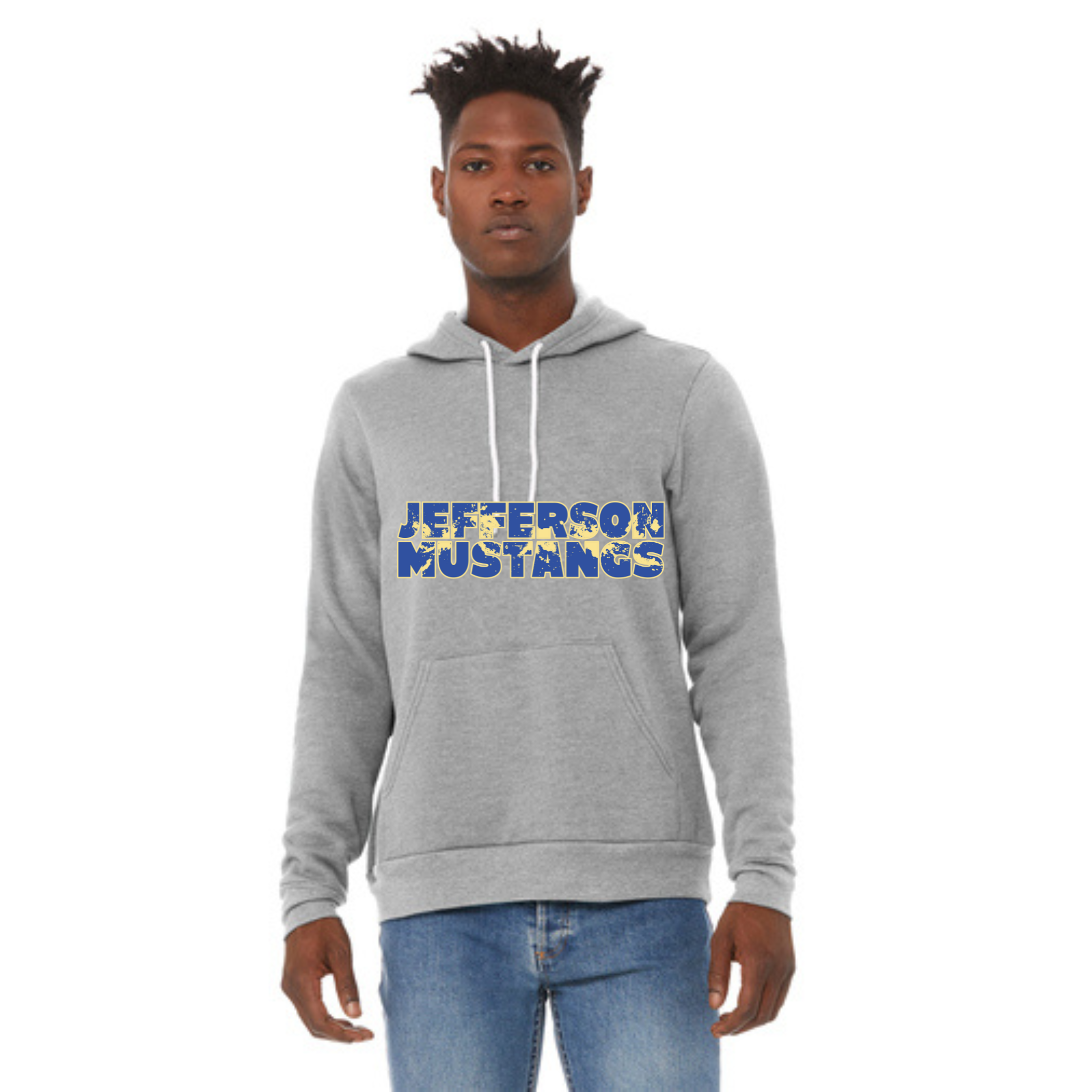 Jefferson Elementary Mustangs Fleece Pullover Hoodie
