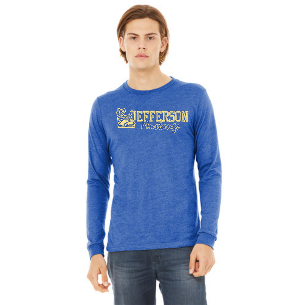 Jefferson Elementary Mustangs BELLA+CANVAS Long Sleeve Tee
