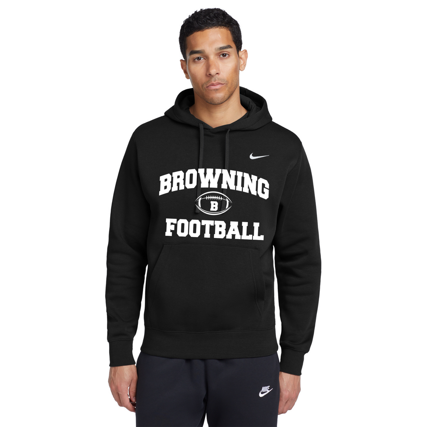 Browning Football Fleece Pullover Hoodie