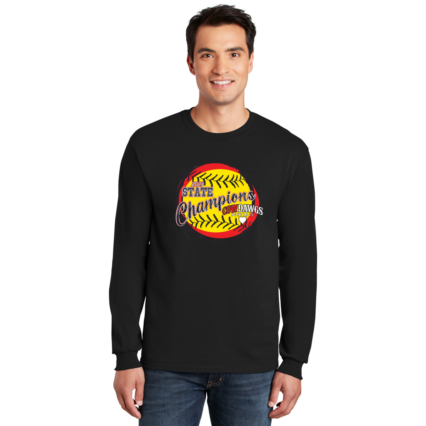 CowDawgs State Champions Cotton Long Sleeve T-shirt